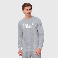 Костюм хлопковый мужской Логотип Distraid, цвет: меланж — фото 2