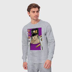 Костюм хлопковый мужской Джотаро, цвет: меланж — фото 2