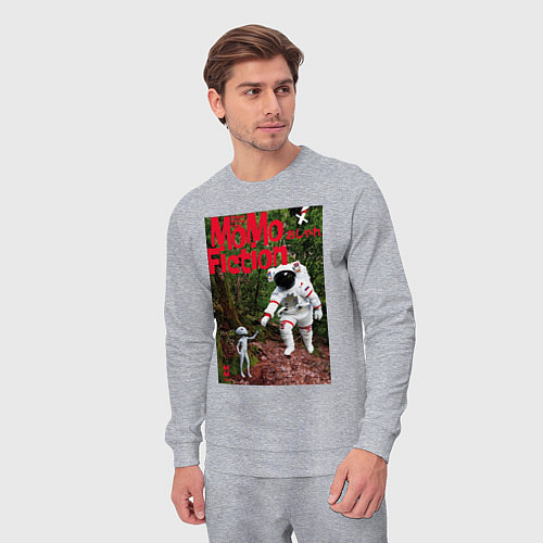 Мужской костюм MoMo - Встреча космонавта и инопланетянина / Меланж – фото 3