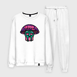 Костюм хлопковый мужской MF Doom mushroom, цвет: белый