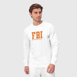 Костюм хлопковый мужской Female Body Inspector - FBI, цвет: белый — фото 2