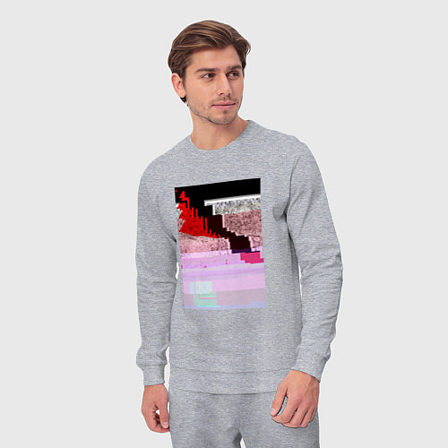 Мужской костюм Abstract glitch / Меланж – фото 3