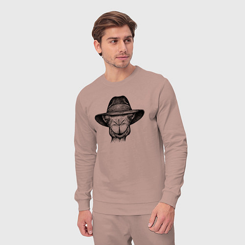 Мужской костюм Верблюд в шляпе / Пыльно-розовый – фото 3