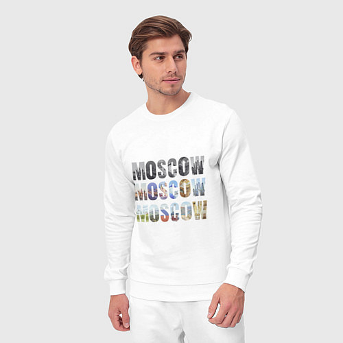 Мужской костюм Moscow - Москва / Белый – фото 3
