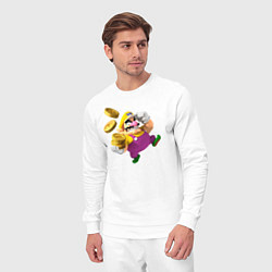 Костюм хлопковый мужской Варио, цвет: белый — фото 2