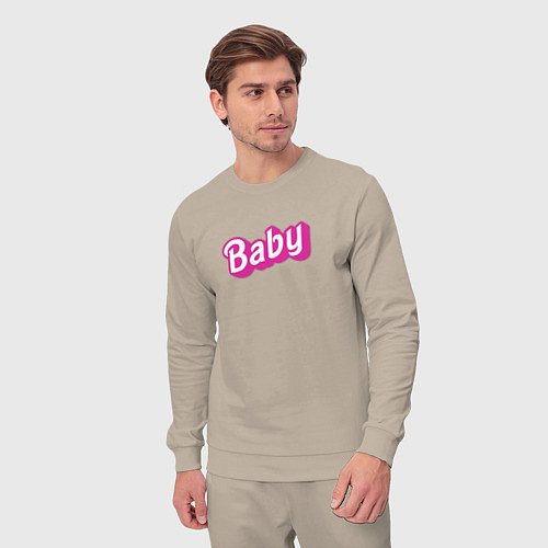 Мужской костюм Baby: pink barbie style / Миндальный – фото 3