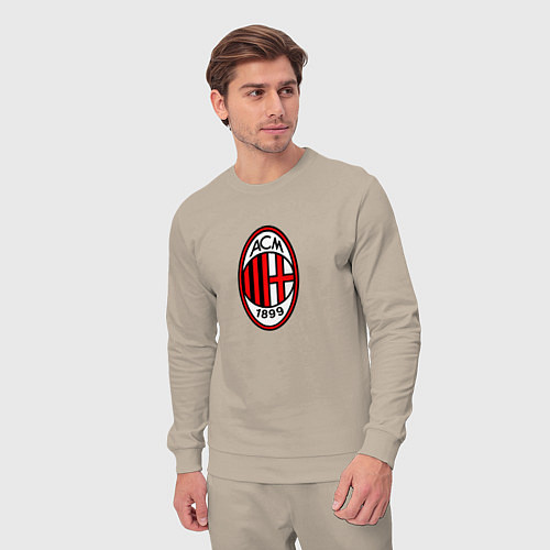 Мужской костюм Футбольный клуб Milan / Миндальный – фото 3