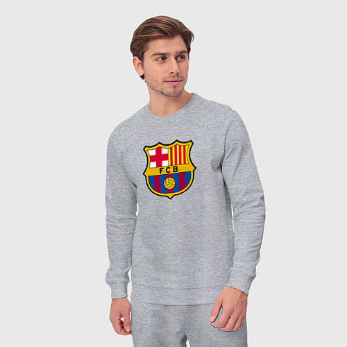 Мужской костюм Barcelona fc sport / Меланж – фото 3