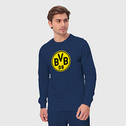 Костюм хлопковый мужской Borussia fc sport, цвет: тёмно-синий — фото 2