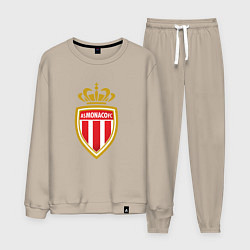 Костюм хлопковый мужской Monaco fc sport, цвет: миндальный