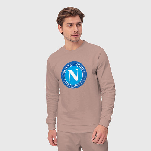 Мужской костюм Napoli fc sport / Пыльно-розовый – фото 3