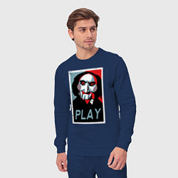 Костюм хлопковый мужской Play saw, цвет: тёмно-синий — фото 2