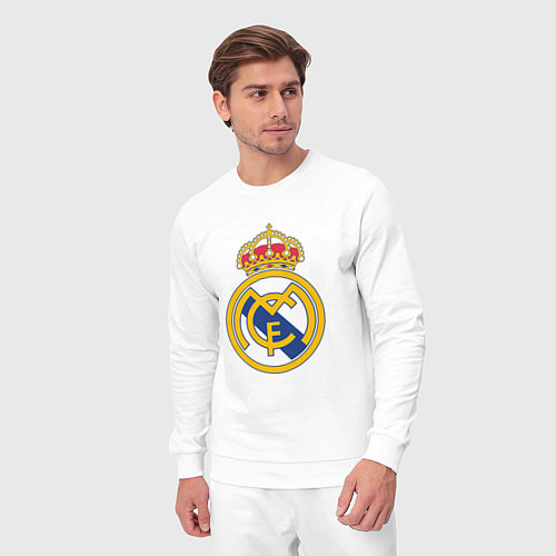 Мужской костюм Real madrid fc sport / Белый – фото 3