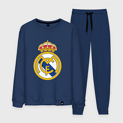 Костюм хлопковый мужской Real madrid fc sport, цвет: тёмно-синий