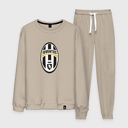 Костюм хлопковый мужской Juventus sport fc, цвет: миндальный