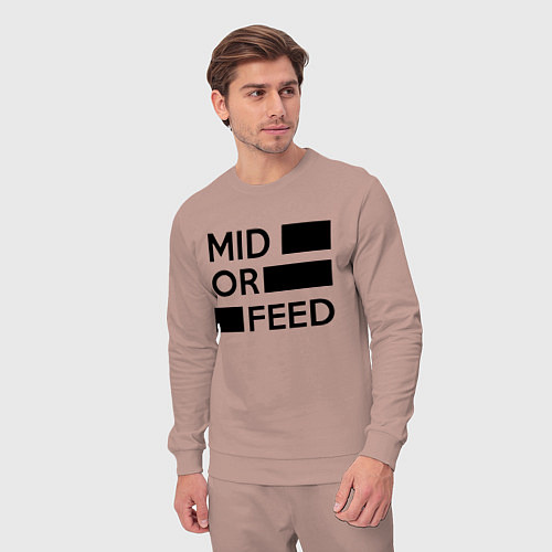 Мужской костюм Mid or feed / Пыльно-розовый – фото 3