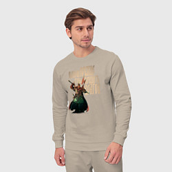 Костюм хлопковый мужской Оружие древних русов, цвет: миндальный — фото 2