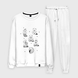 Мужской костюм Мишки - раскраски