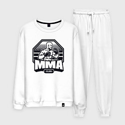 Костюм хлопковый мужской MMA club, цвет: белый