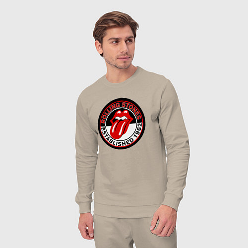 Мужской костюм Rolling Stones established 1962 / Миндальный – фото 3