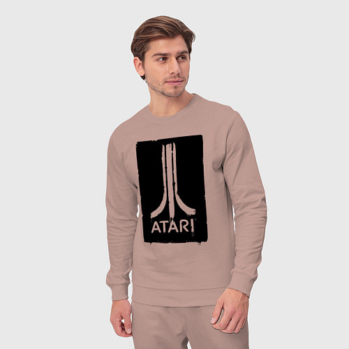 Мужской костюм Atali black logo / Пыльно-розовый – фото 3