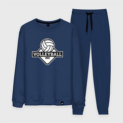 Костюм хлопковый мужской Volleyball club, цвет: тёмно-синий
