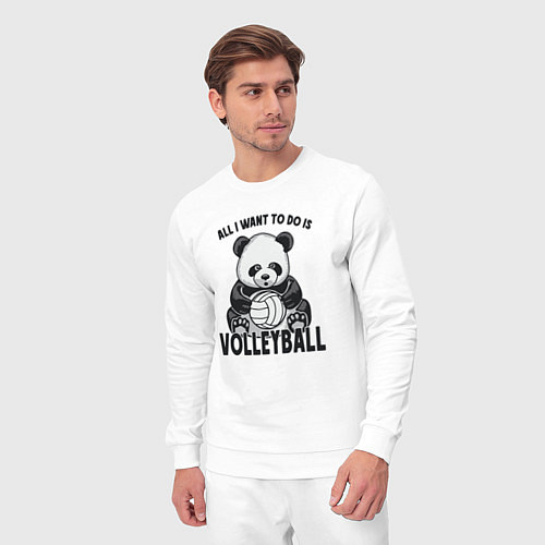 Мужской костюм Panda volleyball / Белый – фото 3