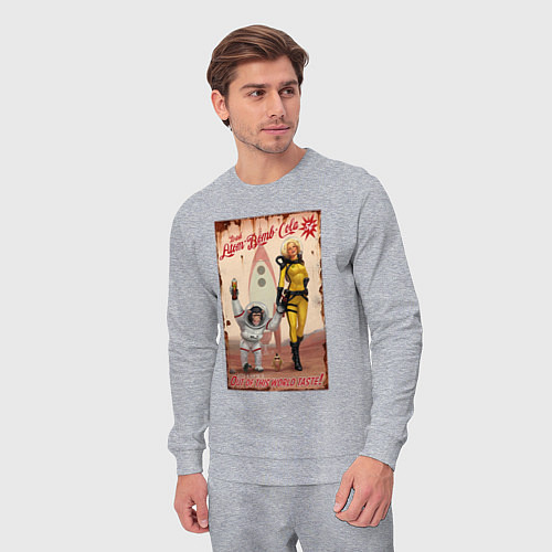 Мужской костюм Fallout - atom bomb cola / Меланж – фото 3