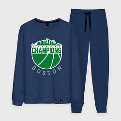 Костюм хлопковый мужской Boston champions, цвет: тёмно-синий