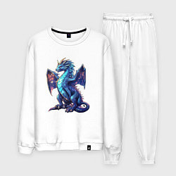 Мужской костюм Синий новогодний дракон