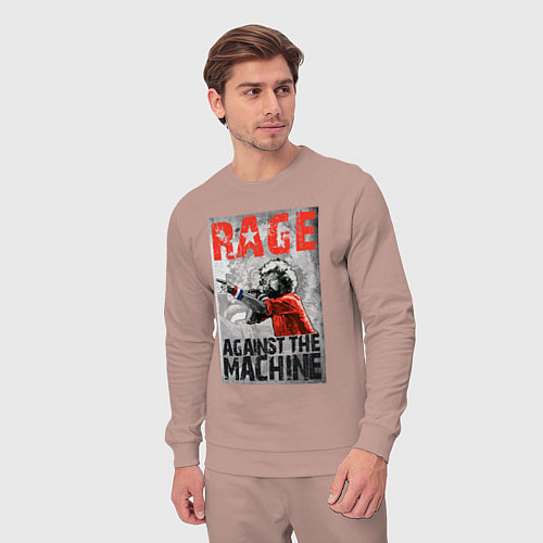 Мужской костюм RATM - curly vocalist / Пыльно-розовый – фото 3