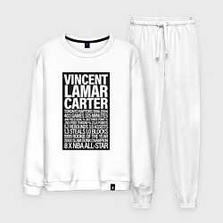 Костюм хлопковый мужской Vince Carter, цвет: белый