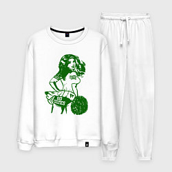 Костюм хлопковый мужской Go Celtics, цвет: белый
