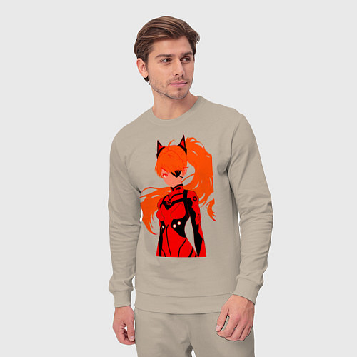 Мужской костюм Asuka Langley is Dead Serious / Миндальный – фото 3