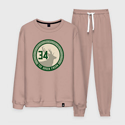 Костюм хлопковый мужской The greek freak, цвет: пыльно-розовый