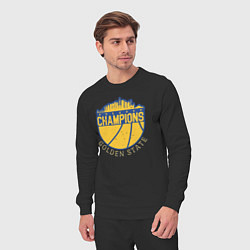 Костюм хлопковый мужской Champions Golden State, цвет: черный — фото 2