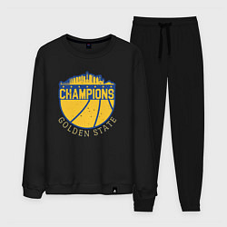 Костюм хлопковый мужской Champions Golden State, цвет: черный