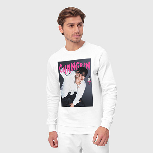 Мужской костюм Changbin Rock Star Stray Kids / Белый – фото 3