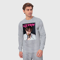 Костюм хлопковый мужской Lee Know Rock Star Stray Kids, цвет: меланж — фото 2