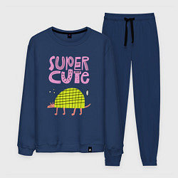 Костюм хлопковый мужской Super cute, цвет: тёмно-синий