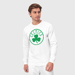 Костюм хлопковый мужской Boston Celtics clover, цвет: белый — фото 2