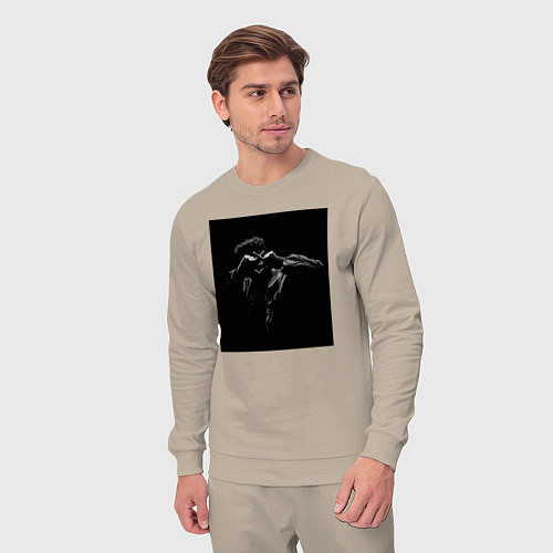 Мужской костюм Xo weeknd / Миндальный – фото 3