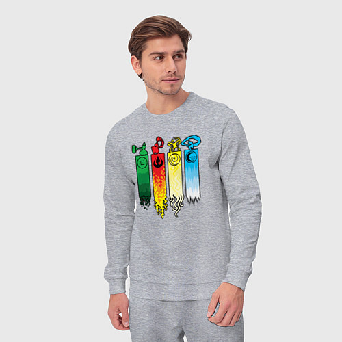 Мужской костюм Аватар стихии / Меланж – фото 3