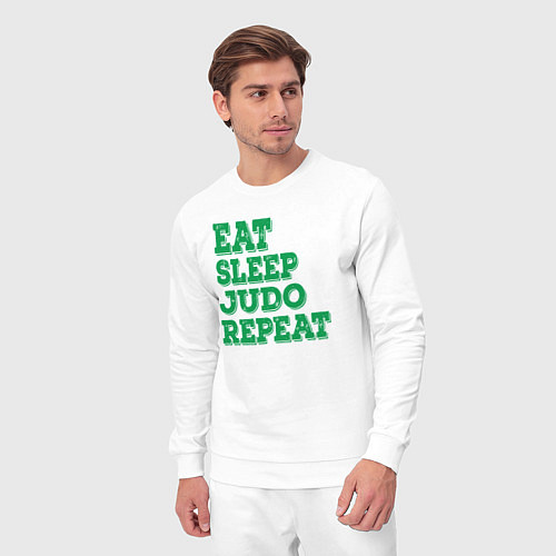 Мужской костюм Жизнь дзюдо / Белый – фото 3