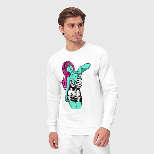 Мужской костюм Зелёная секси-ведьма / Белый – фото 3