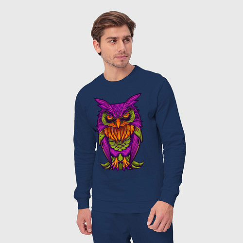 Мужской костюм Purple owl / Тёмно-синий – фото 3