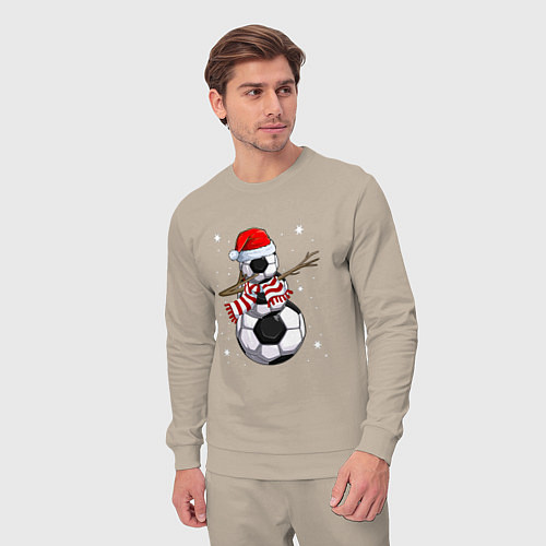 Мужской костюм Soccer snowman / Миндальный – фото 3