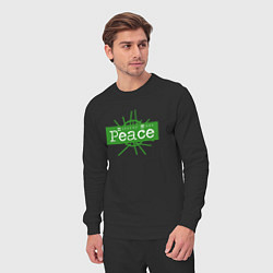 Костюм хлопковый мужской Depeche Mode - Peace wh, цвет: черный — фото 2