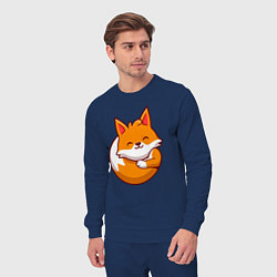 Костюм хлопковый мужской Orange fox, цвет: тёмно-синий — фото 2