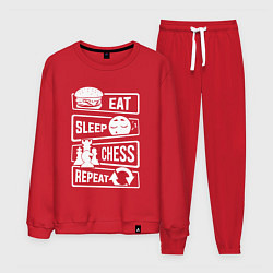 Мужской костюм Еда сон шахматы